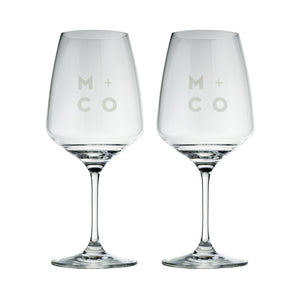 MINO & CO ZAFFERANO - WINE GLASSES - 2 PAC
