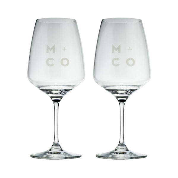 MINO & CO ZAFFERANO - WINE GLASSES - 2 PAC